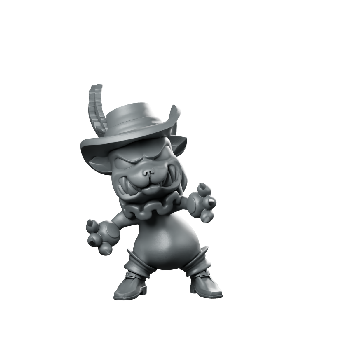 Cat7 Miniature Goblin Rogue Chibi Villain Miniature 360 Spin 01