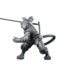 Catfolk Monk A Miniature Armored Martial Warrior - CastNPlay - We Print Miniatures