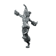 Catfolk Monk B Miniature Female Martial Artist Hero Miniature 360 Spin 01