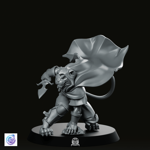 Catfolk Rogue A Miniature - CastNPlay - We Print Miniatures
