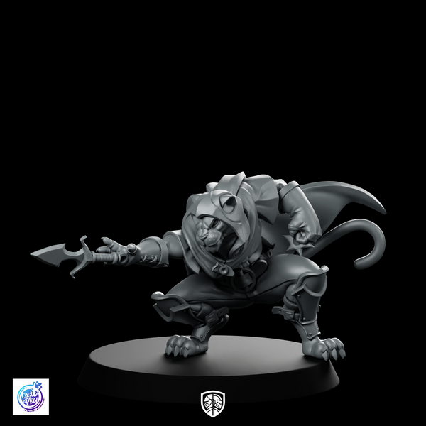 Catfolk Rogue B Miniature Stealthy Dagger Assassin