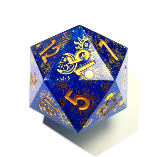 Celestial Body | 50mm D20 | Oversized Art Core Dice - Tabletop Dominion - We Print Miniatures