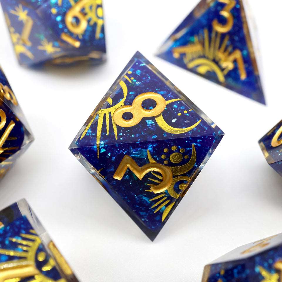 Celestial Body | Art Core Dice| 7 Piece Set - Tabletop Dominion - We Print Miniatures