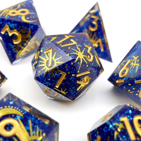 Celestial Body | Art Core Dice| 7 Piece Set - Tabletop Dominion - We Print Miniatures