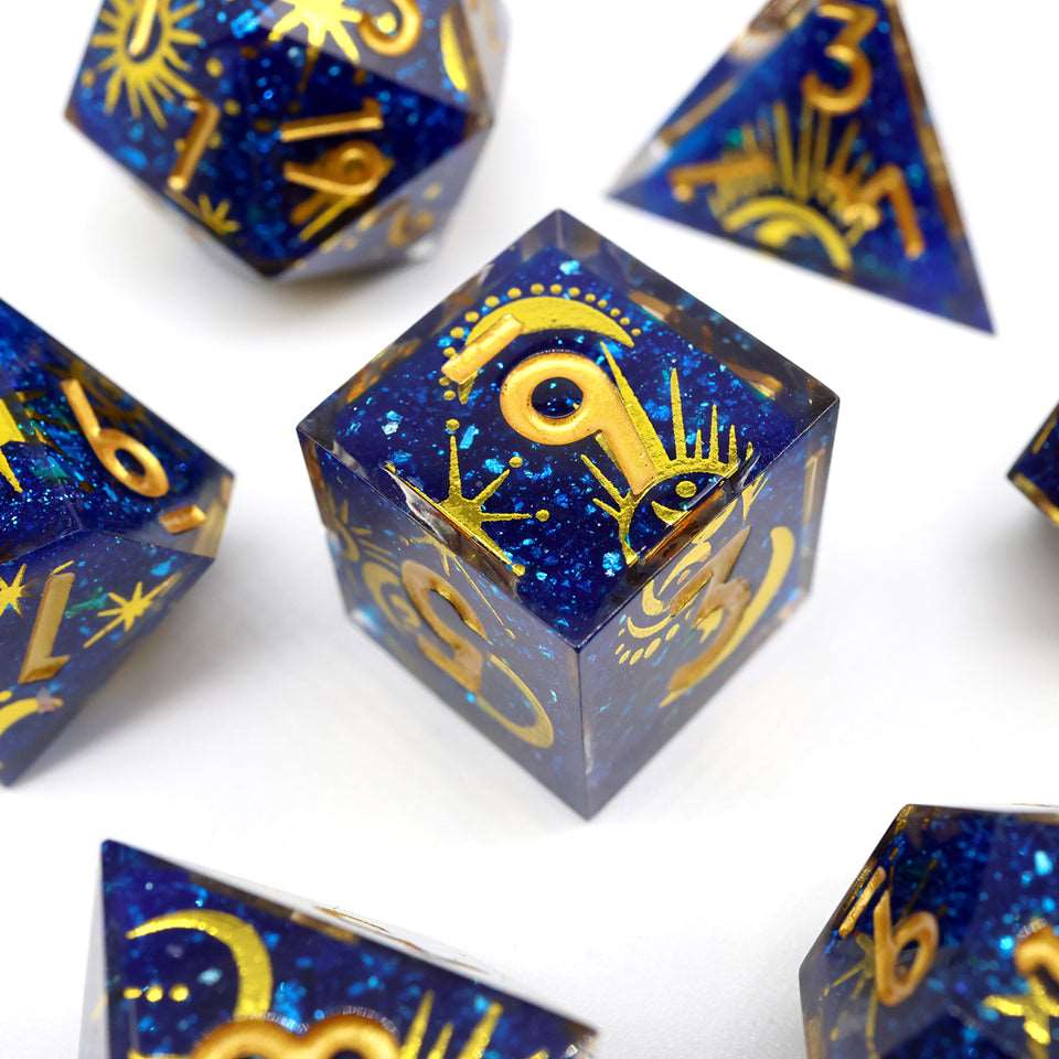 Celestial Body | Art Core Dice| 7 Piece Set - Tabletop Dominion - We Print Miniatures