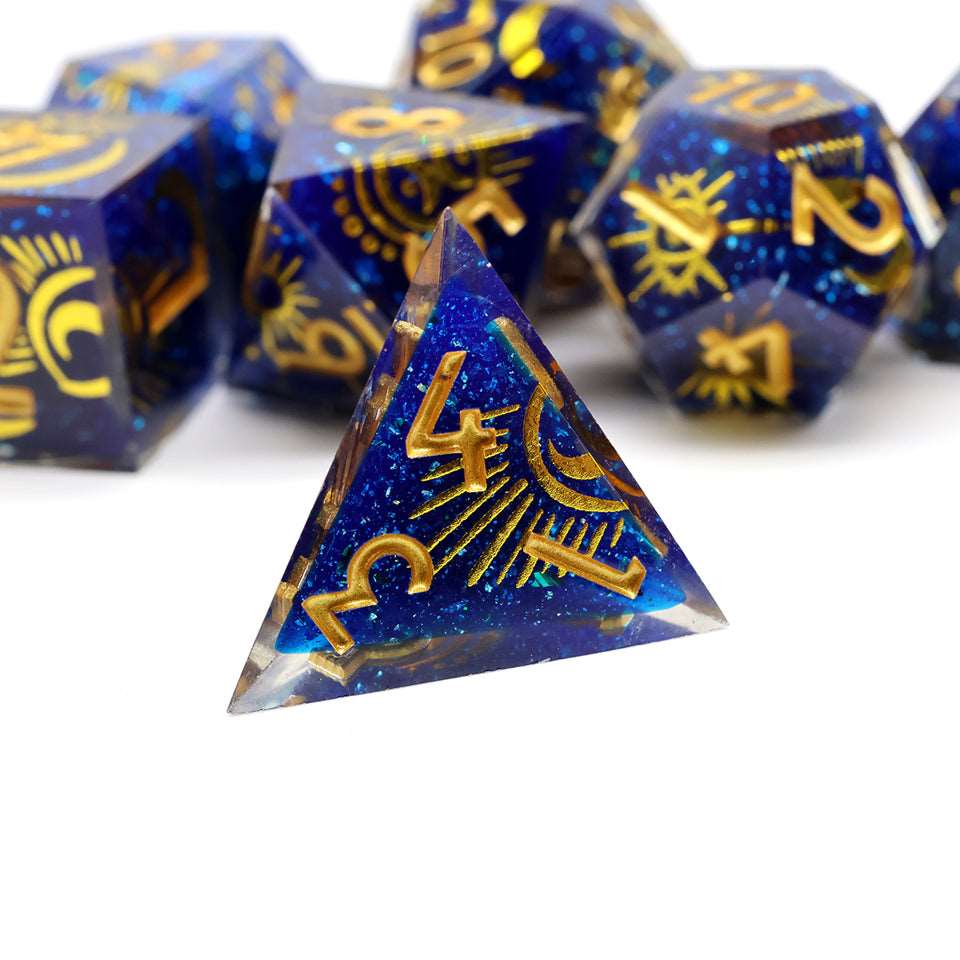 Celestial Body | Art Core Dice| 7 Piece Set - Tabletop Dominion - We Print Miniatures