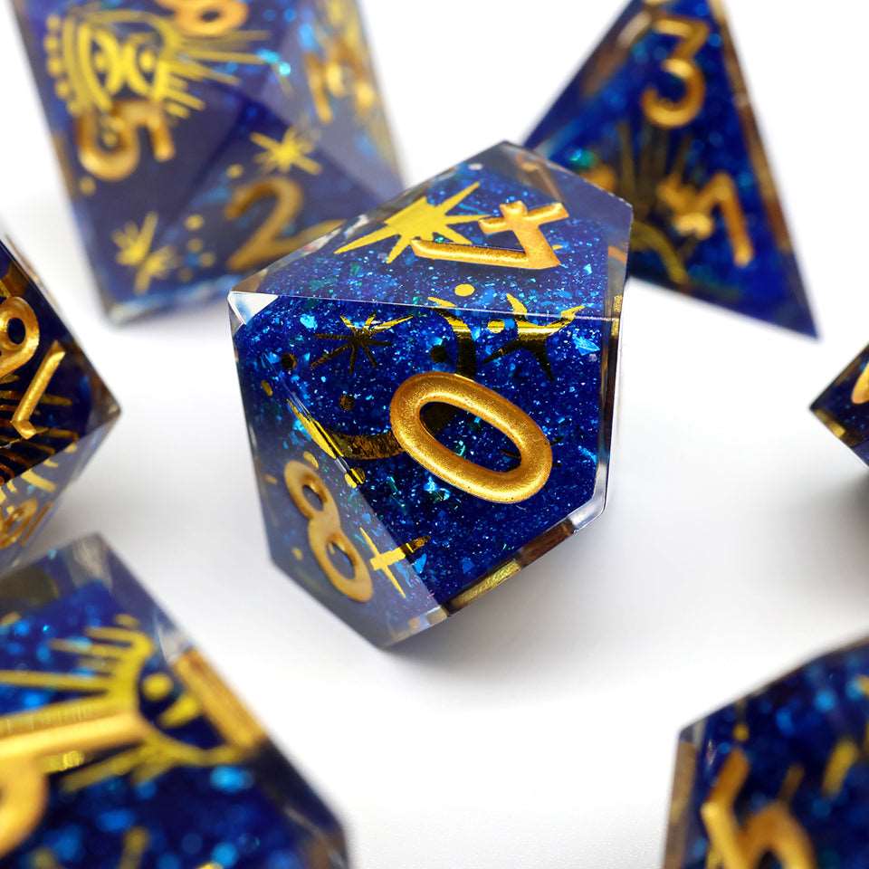 Celestial Body | Art Core Dice| 7 Piece Set - Tabletop Dominion - We Print Miniatures