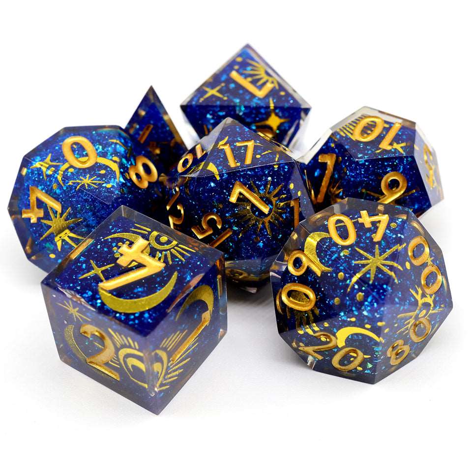 Celestial Body | Art Core Dice| 7 Piece Set - Tabletop Dominion - We Print Miniatures