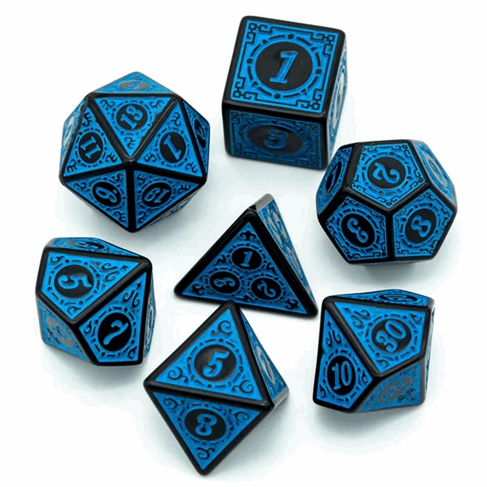 Himmlische Runen | Acrylwürfel | 7-teiliges Set