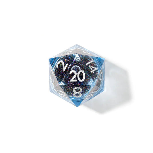 Celestial Shimmer | 33mm D20 | Oversized Liquid Core - Tabletop Dominion - We Print Miniatures