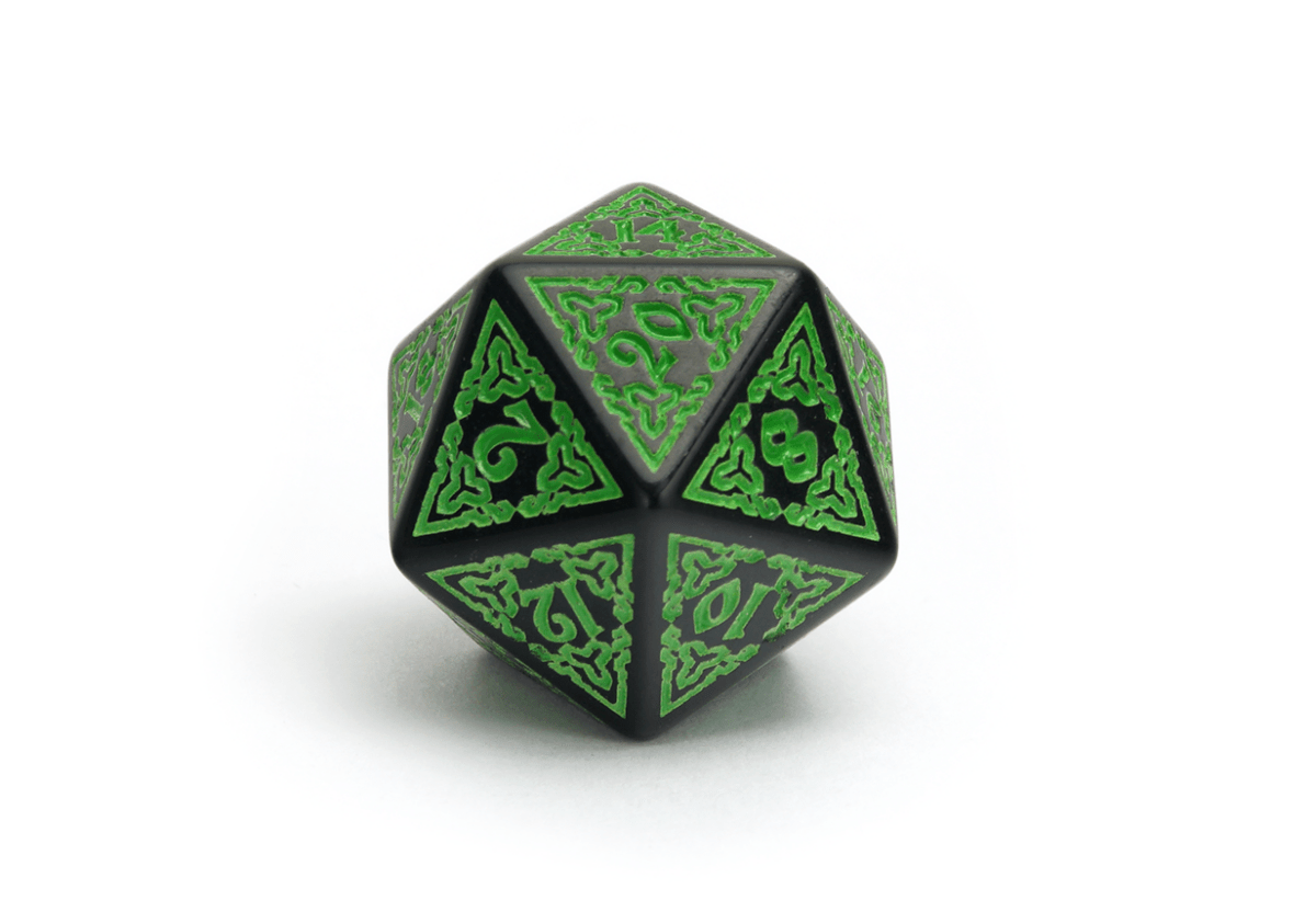 Celtic Carving | Green - DiceRoll UK - We Print Miniatures