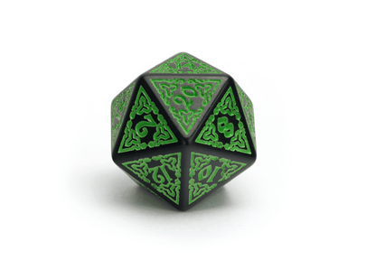 Celtic Carving | Green - DiceRoll UK - We Print Miniatures