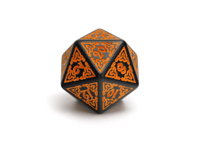 Celtic Carving | Orange - DiceRoll UK - We Print Miniatures