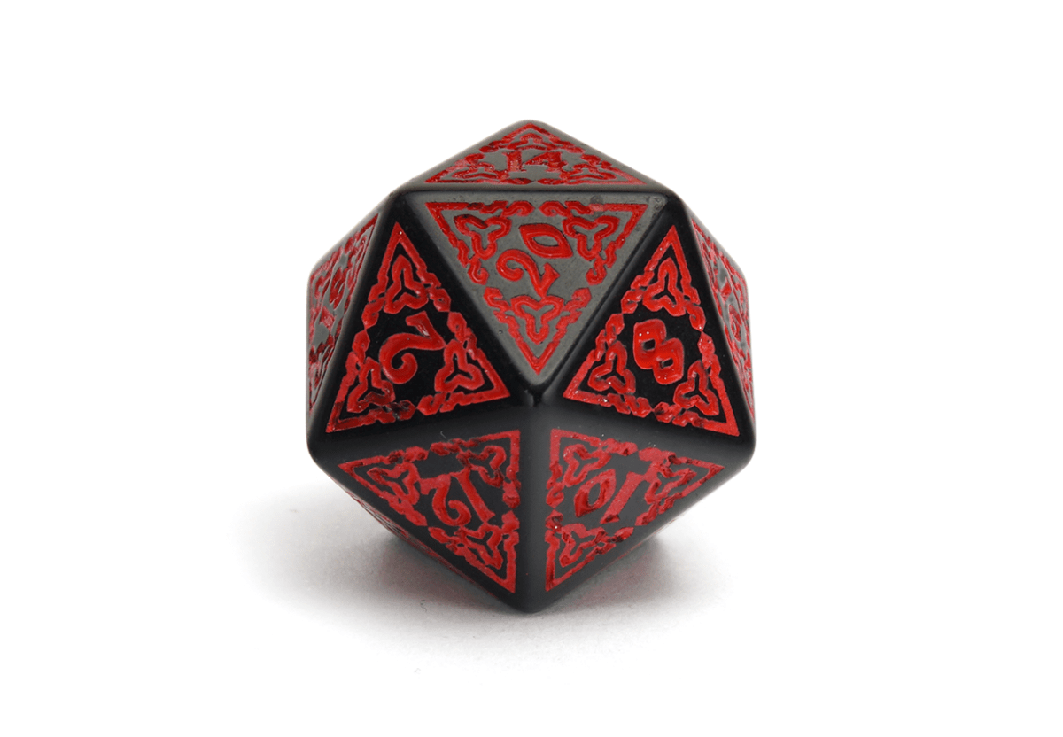 Celtic Carving | Red - DiceRoll UK - We Print Miniatures