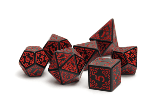 Celtic Carving | Red - DiceRoll UK - We Print Miniatures