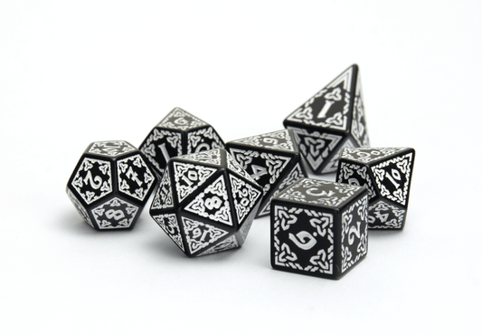 Celtic Carving | White - DiceRoll UK - We Print Miniatures