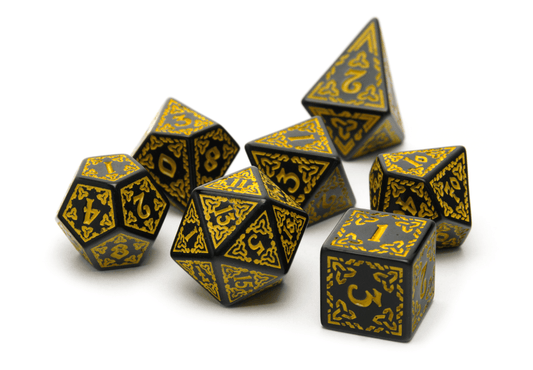 Celtic Carving | Yellow - DiceRoll UK - We Print Miniatures
