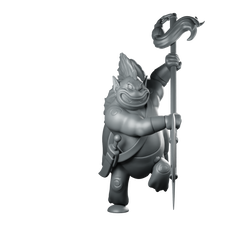 Centasaur Miniature Goblin Shaman Spear Tribal Warrior Miniature 360 Spin 01