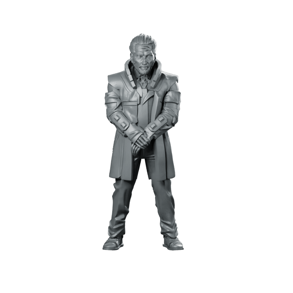 Ceo Personal Bodyguard 2 Miniature Corporate Security Agent - Papsikels Miniatures - We Print Miniatures