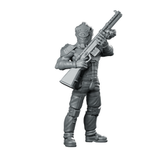 Cerberus Soldier Miniature Cyborg Rifleman Miniature 360 Spin 01