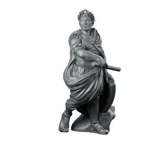 Cesar Miniature Roman General Resin Tabletop Warlord Miniature 360 Spin 01