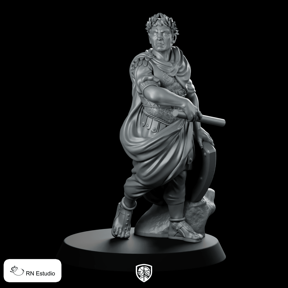 Cesar Miniature Roman General Resin Tabletop Warlord - RN Estudio - We Print Miniatures