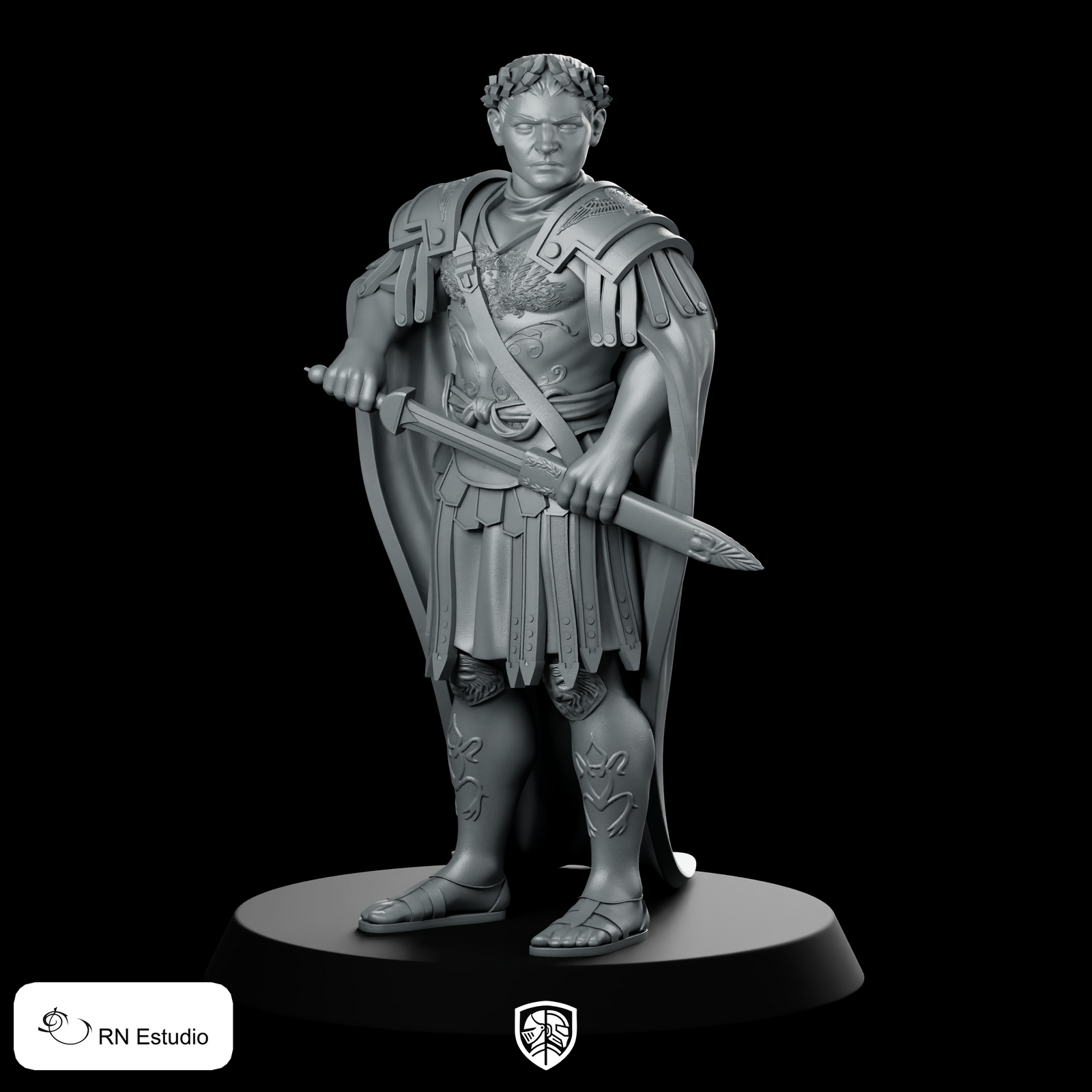 Cesar Roman Miniature Armoured Commander Leader Hero