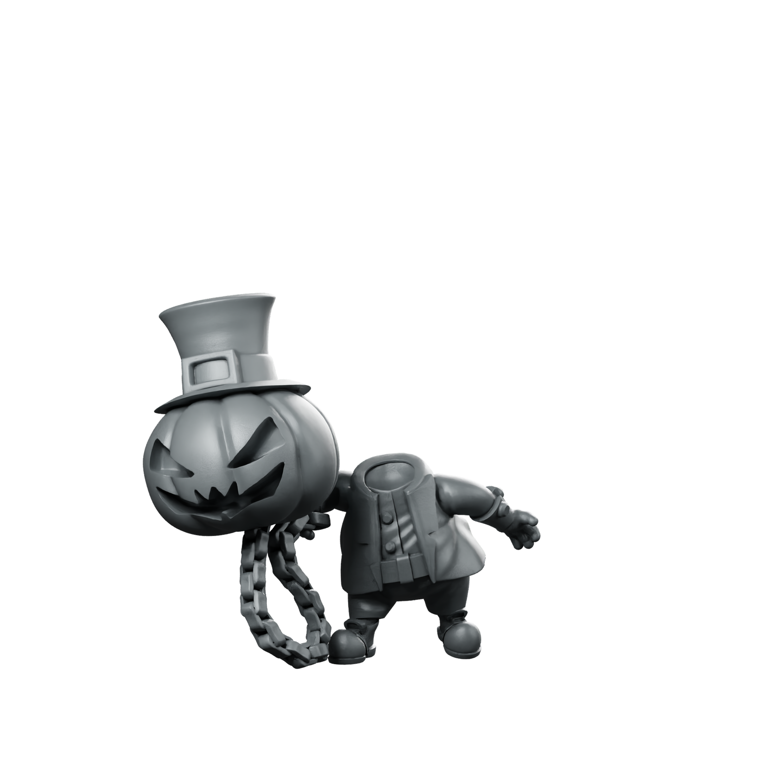 Chainball Miniature Pumpkin Gentleman Miniature 360 Spin 01