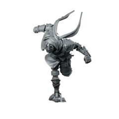 Charging Ahead Miniature Dynamic Running Rogue Assassin - CastNPlay - We Print Miniatures