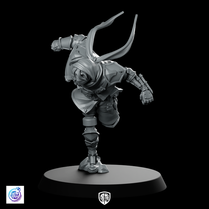 Miniatura Charging Ahead Ladro Assassino in Corsa Dinamica