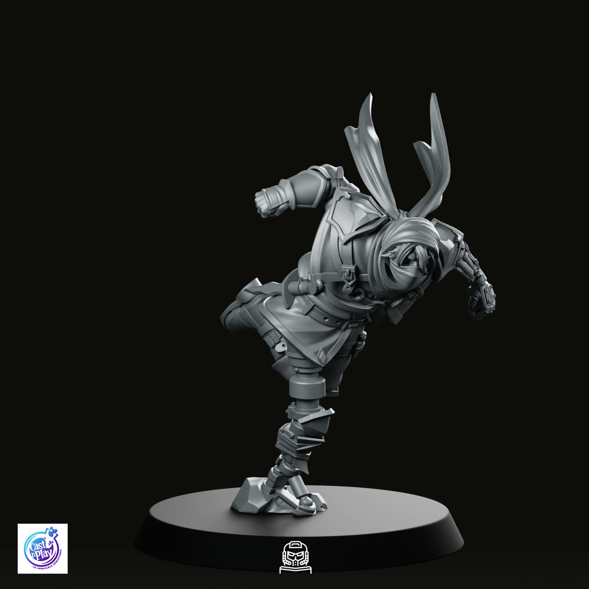 Charging Ahead Miniature - CastNPlay - We Print Miniatures