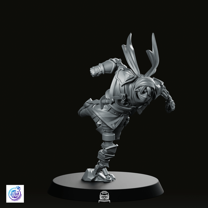 Figurine Charging Ahead, roublard assassin en pleine course dynamique