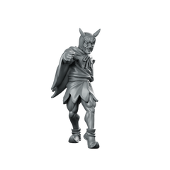 Charming Devil Fantasy Miniature Horned Rogue NPC Miniature 360 Spin 01