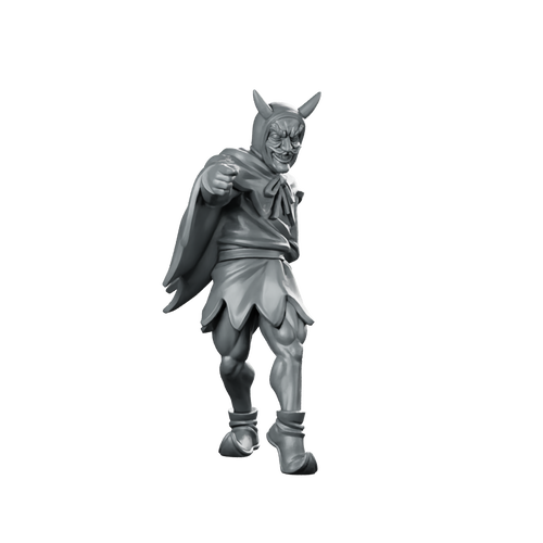 Charming Devil Fantasy Miniature Horned Rogue NPC Miniature 360 Spin 01