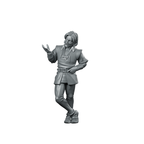 Charming Lad Fantasy Miniature Dapper Rogue NPC Miniature 360 Spin 01