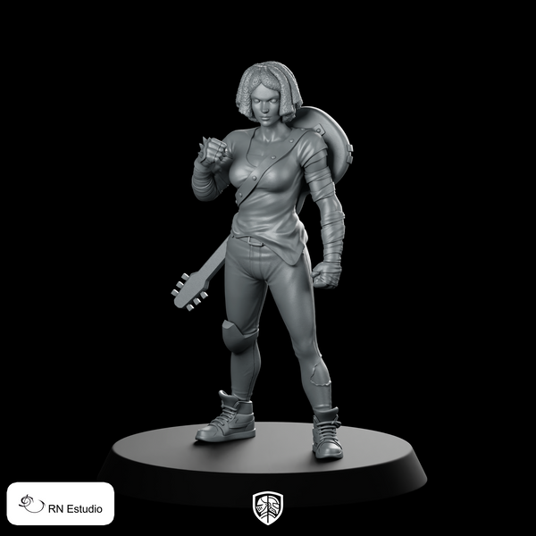 Cherry Streets Of Rage 2 Miniature Guitar Bard