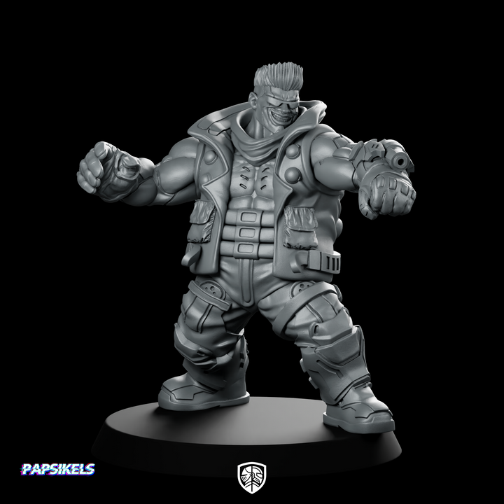 Choogs Armblaster Cyberpunk Miniature Resin Sci-Fi Gunfighter