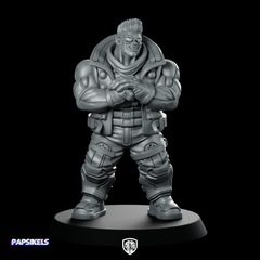 Choogs Muscle For Hire Mercenary - Papsikels Miniatures - We Print Miniatures