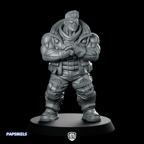 Choogs Muscle For Hire Mercenary - Papsikels Miniatures - We Print Miniatures