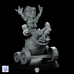 Christmas Goblin Firework Cannon Miniature Artillery Rocket - CastNPlay - We Print Miniatures