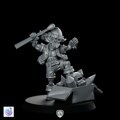 Christmas Goblin Match Firework Miniature Holiday Pyromaniac Tabletop - CastNPlay - We Print Miniatures