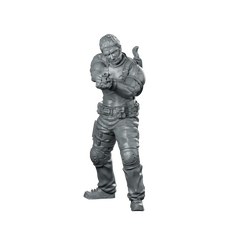 Christopher Miniature Tactical Survivor Male Gunman Miniature 360 Spin 01