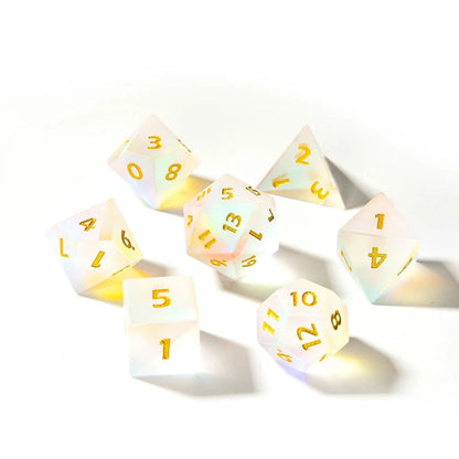 Chromatic Haze | Matte Dichroic Glass | 7 Piece Set - Tabletop Dominion - We Print Miniatures
