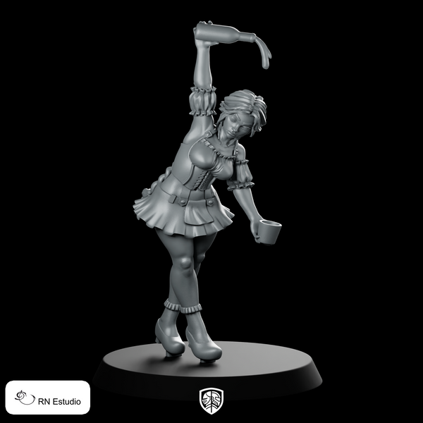 Cider Girl Miniature Tavern Maid