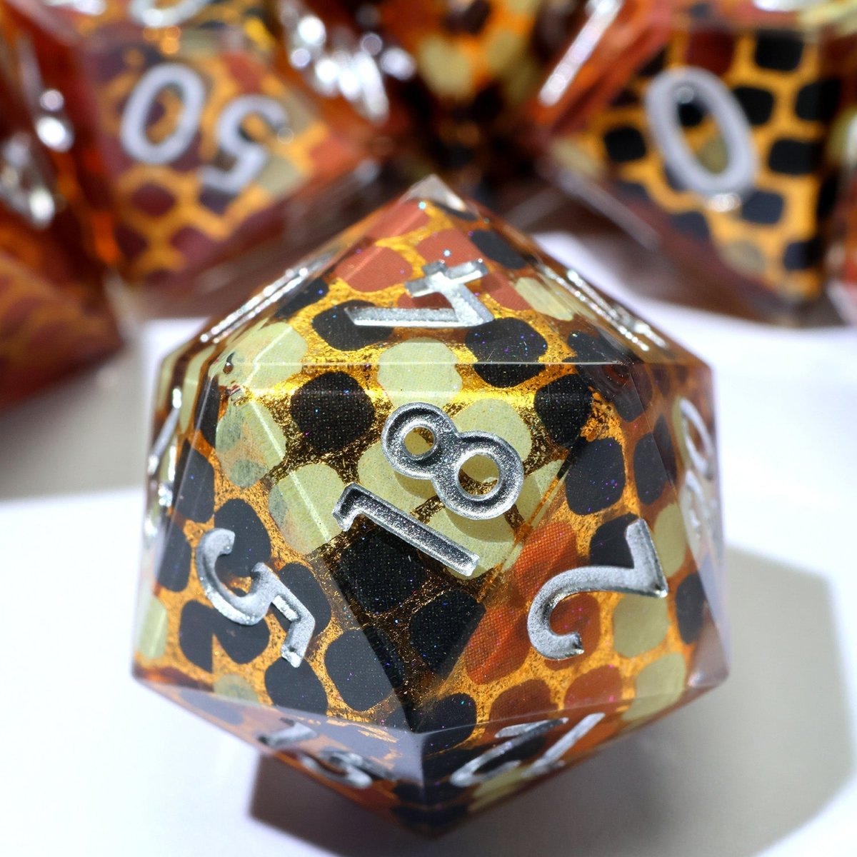 Cindercoil | Art Core Dice | 7 Piece Set - Tabletop Dominion - We Print Miniatures
