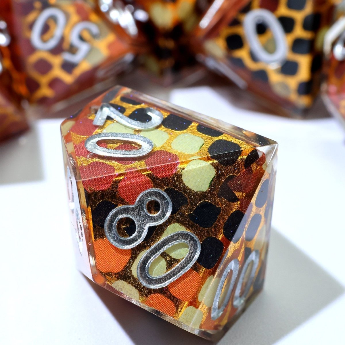 Cindercoil | Art Core Dice | 7 Piece Set - Tabletop Dominion - We Print Miniatures