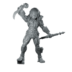 City Skull Hunter 1 Miniature Cyberpunk Spear Trophy - Papsikels Miniatures - We Print Miniatures