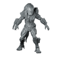 City Skull Hunter 2 Miniature Cyberpunk Alien Stalker Miniature 360 Spin 01