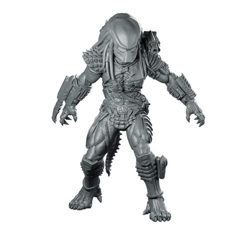 City Skull Hunter 2 Miniature Cyberpunk Alien Stalker Miniature 360 Spin 01