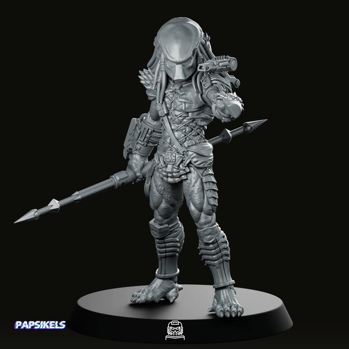 City Skull Hunter 3 Miniature - Papsikels Miniatures - We Print Miniatures